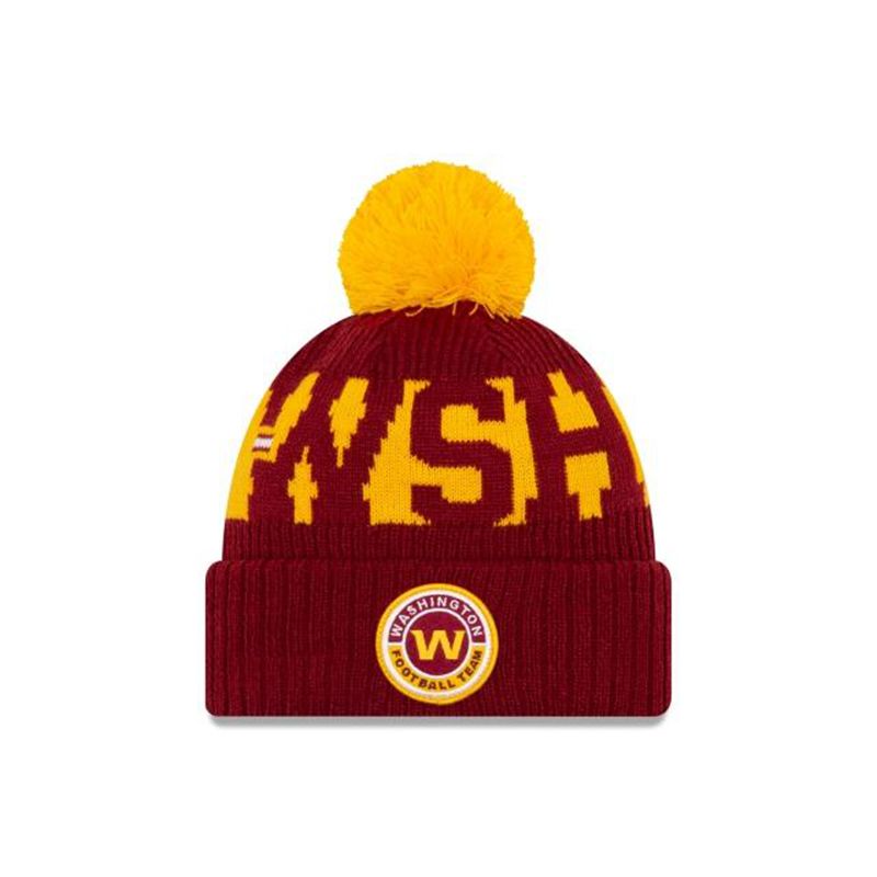 NFL Washington Football Team Cold Weather Sport Knit (YTQ2134) - Red New Era Beanies